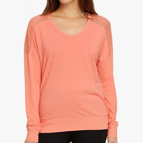 Avia Long Sleeve Athleisure Top w/Full Mesh Back - Size XXL - NWT - Picture 1 of 6